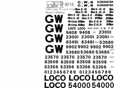 G.W.R. Diag. N. Loco Coal Wagons (White lettering)