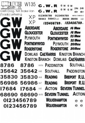 G.W.R. Diag.AA. Brake Vans (White lettering)