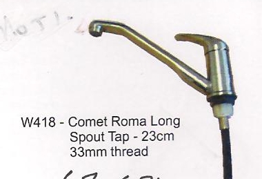 23cm 33mm Thread Comet Roma Long Spout Tap