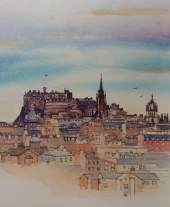 Edinburgh pastel