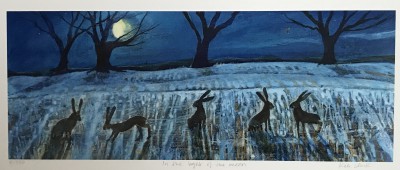 In the light of the moon (hares)