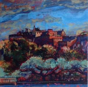 Edinburgh castle (colours)