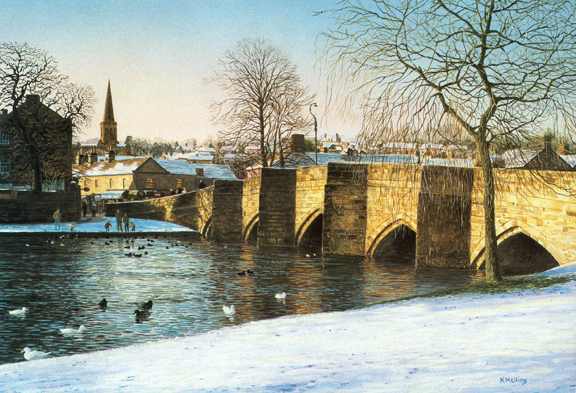 Bakewell, Derbyshire. Painting by Keith Melling