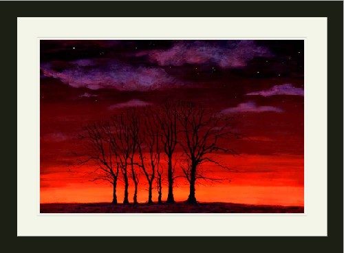 Seven Trees. Painting: Keith Melling