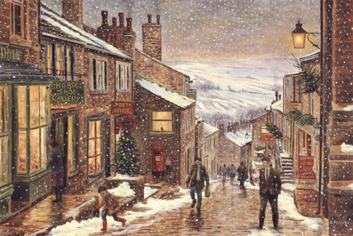 A Yorkshire Christmas. Painting: Keith Melling