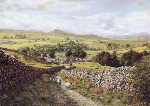Ribblesdale. Painting: Keith Melling