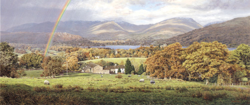 Sunshine and Showers, Windermere. Painting: Keith Melling