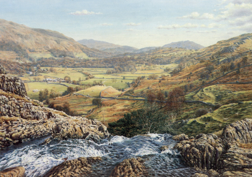 A Lakeland Beck, Easedale, Lake District. Artist: Keith Melling