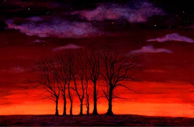 Seven Trees. Painting: Keith Melling