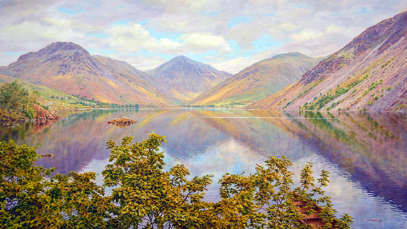 Wastwater. Painting by Keith Melling