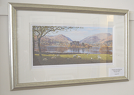 Grasmere from Dale End framed with SS 501. Painting Keith Melling