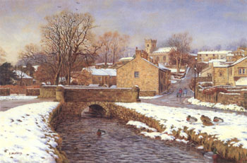 Downham in December. Artist: Keith Melling