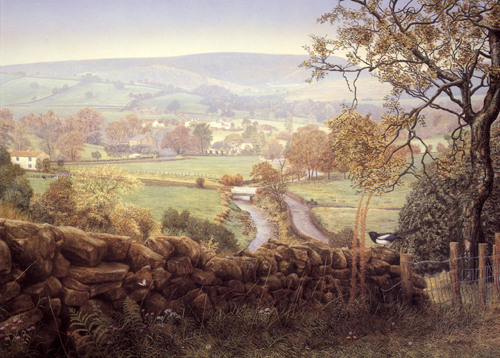 Late Summer, Pendle. Painting by Keith Melling