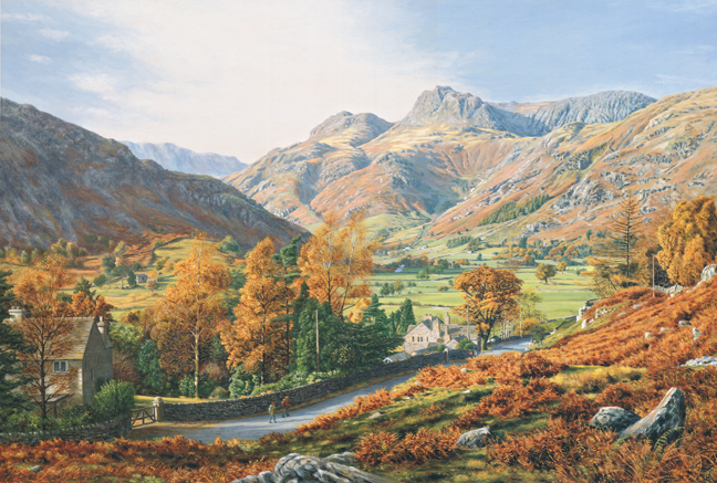 Great Langdale, Lake District. Painting: Keith Melling