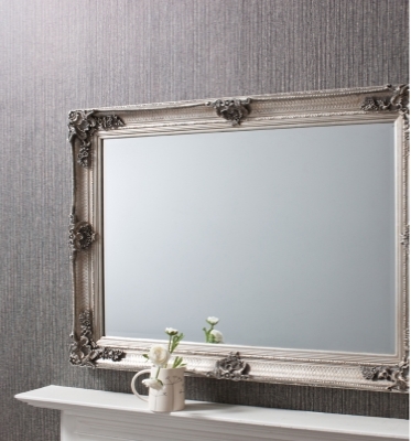 Abbey silver rectangular mirror 44x32in SALE £109