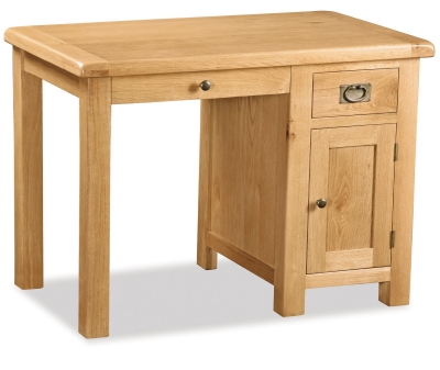 Erne Oak Single Pedestal desk