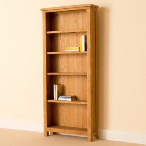 Erne Lite large Oak bookcase