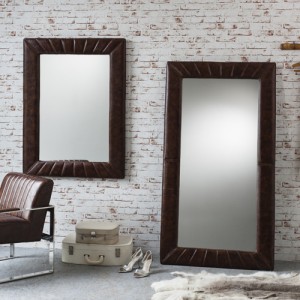 Leyland leather rectamgle mirror 46x34in £259 Discounted to £129  Last One