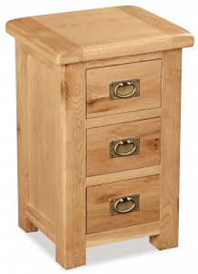 Erne oak Wide bedside cabinet nightstand