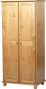 Classic pine 2 door wardrobe