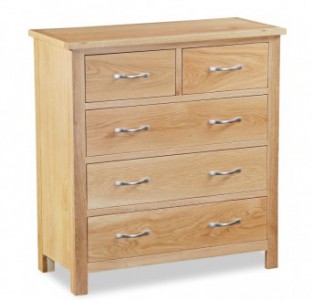Tuscan oak 2 over 3 drawer chest