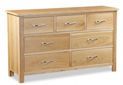 Tuscan oak 3 over 4 drawer chest