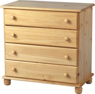 Classic pine 4 drawer chest