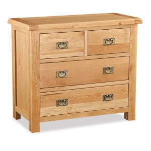 Erne oak 2 over 2 drawer chest of drawers