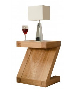 Z Designer Oak Lamp Table