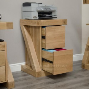 Z designer oak Filing cabinet