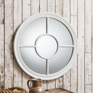 Sommerford round mirror white 27inch SALE £69