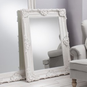 Stretton rectangle mirror white 46x35inch SALE £169