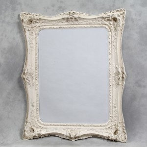 M200 Large cream/antique white classic mirror 135x164cm SALE £299