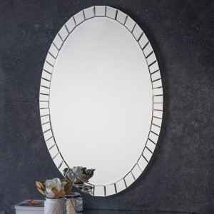 Travis oval mirror venetian