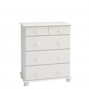 Richmond white 2 over 3 chest of drawers