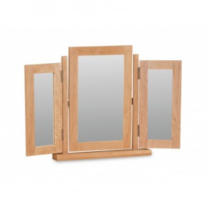 Erne oak triple mirror