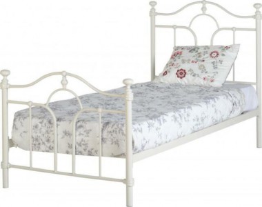 Keswick cream metal single bed