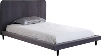 Shannon grey fabric 5ft king size bed