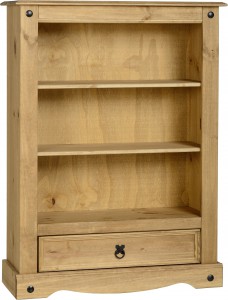Corona 1 drawer bookcase