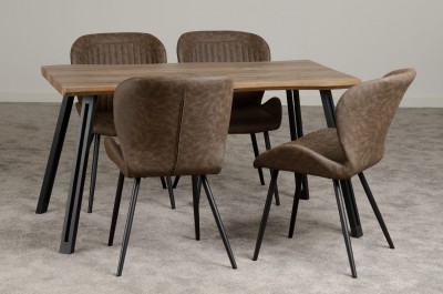 WAVE or straight edge dining table set