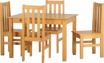 Ludlow wood small solid dining set