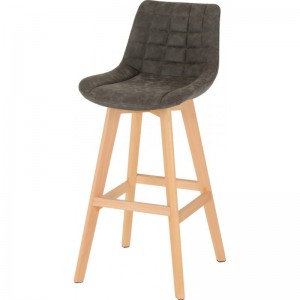 Brisbane stool bar chair in grey or mustard