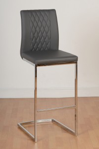 Sienna grey stool bar chair