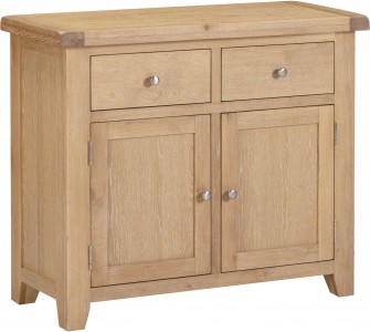 Wellington oak 2 drawer 2 door sideboard  W100xD43xH86cm