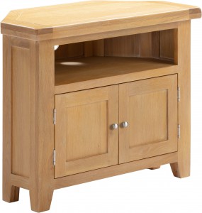 Wellington oak corner TV cabinet  W80xD40xH65cm