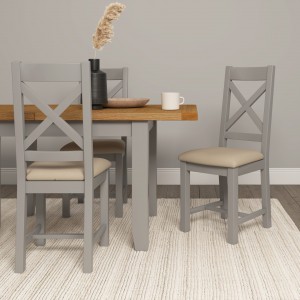 Wellington grey X back dining chair  W46xD51xH7105cm