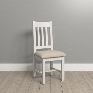 Wellington ivory slatted dining chair  W46xD41xH7105cm