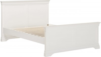 French ivory 4ft6 double bed W152xD208xH105cm