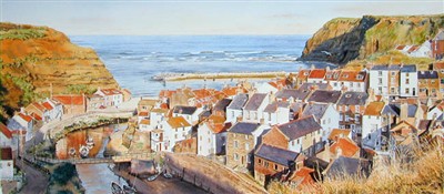 Evening Glow, Staithes