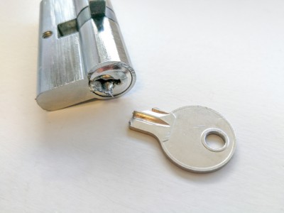 House Key Stuck In Lock